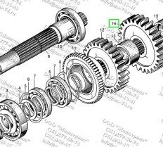 Шестерня 18-12-147 (-01) схема