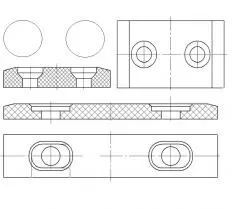 Плиты скольжения автокрана КС-45717 схема