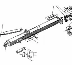 Брус толкающий 011101-93-200--01-20СП(SP) Т-11.01К схема с размерами