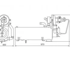 Подогреватель двигателя ПЖД600Н чертеж
