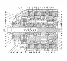 Коробка передач планетарная 4001-12-10СП(SP)-01 схема
