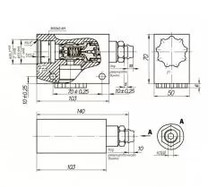 Гидроклапан ПКР-787-УХЛ1 схема