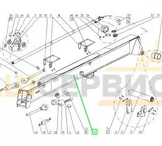 Основание стрелы КС-3579.64.400 чертеж