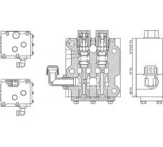 Клапан 0901-15-4-20СП(SP) трансмиссии Т-11.02К схема
