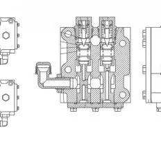 Блок гидроуправления 0901-15-2-20СП(SP) чертеж