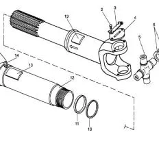 Крестовина 53205-2201026-10 Т-11.02Я схема с размерами