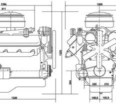 Двигатель 238НД4-1 ТГ-221Я схема