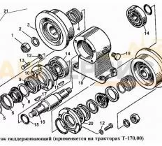 Каток поддерживающий 24-21-171СП Б10М, Т-130, Т-170 чертеж