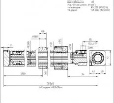 Гидроцилиндр ЦГ-100.80х6000.41-01 схема