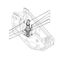 Гидромотор механизма поворота КС-55730.86.710 схема