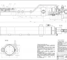 Гидроцилиндр стрелы ЦГ-125.100х6000.31-01 чертеж