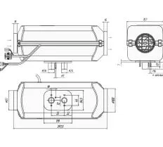 Отопитель Планар-4Д 24В чертеж