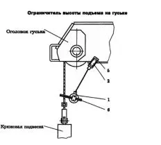 Ограничитель высоты подъема КС-6973А чертеж