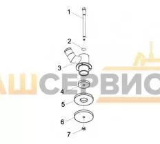 Вентиль запорный КС-55713-1Б.83.310 чертеж