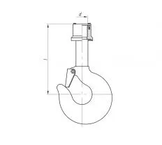 Крановый крюк (в сборе) чертеж