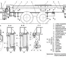 Неповоротная часть автокрана КС-55727 чертеж