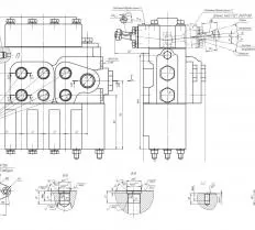 Гидрораспределители Р-100 МТЗ-80, МТЗ-82 чертеж