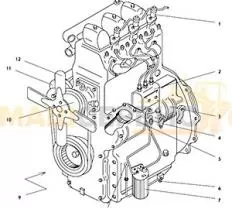 Двигатель Zetor схема