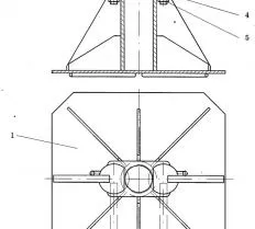 Крепление подпятников KC-6973A.00.100 чертеж