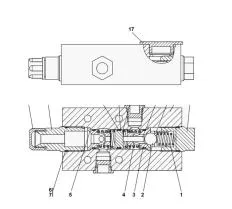 Гидрозамок двухсторонний ПК-60.01 схема
