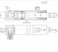 Гидроцилиндр КС-55713 2.31.300-2 КС-55713-1В чертеж