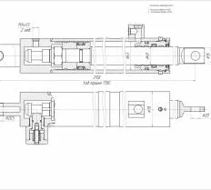 Гидроцилиндр выдвижения опоры КС-45717 чертеж