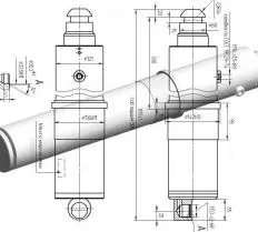 Гидроцилиндр вывешивания Ц 22А.000 чертеж