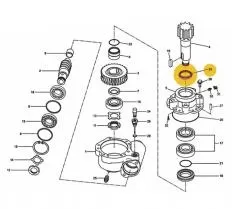 Набор сальников механизма поворота КС-3571 схема