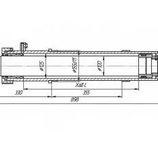 Гидроцилиндр 59.125.00.00-2 чертеж