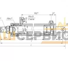 Гидроцилиндр КС-45717-1Р.63.900-1 чертеж