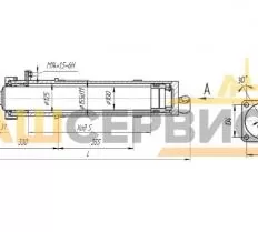 Гидроцилиндр КС-4573.31.200-01 (УВ) (140х110х500) чертеж