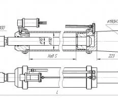 Гидроцилиндр подъема стрелы ГЦ-190.90х1250.11 (86-02) схема