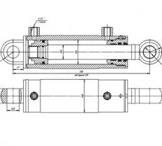 Гидроцилиндр ЦГ-50.30х120.17-01 схема