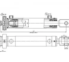 Гидроцилиндр ЦГ-50.30х200.08 схема