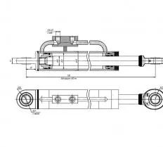 Гидроцилиндр ЦГ-50.30х490.11 схема