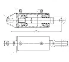 Гидроцилиндр ЦГ-60.30х70.08 схема