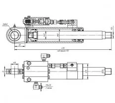 Гидроцилиндр ЦГ-60.40х170.13 чертеж