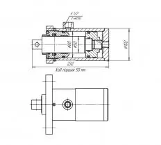 Гидроцилиндр ЦГ-80.50х50.65-01 схема