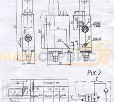 Клапан тормозной 1CEL 145 F 8 W30 B 3L 377SP чертеж