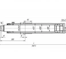 Гидроцилиндр вывешивания КС-35715 чертеж