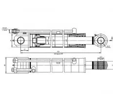 Гидроцилиндр ЦГ-80.50х895.22 схема