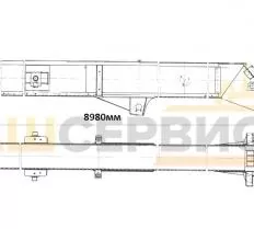 Основание стрелы КС-4572 394658 чертеж