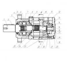 Гидромотор планетарный МГП-100 схема