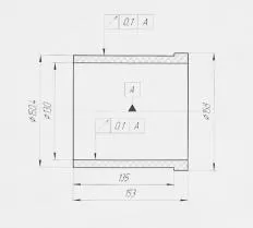 Втулка ZDD-35К1.30.10.002 чертеж