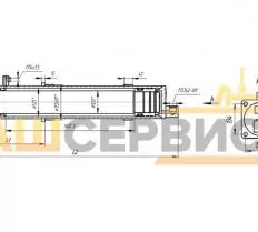 Гидроцилиндр ЦГ-125.100х630 чертеж