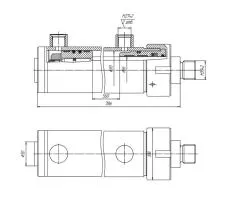 Гидроцилиндр ЦГ-80.56х560.83 схема
