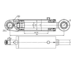 Гидроцилиндр ЦГ-100.60х250.11 схема