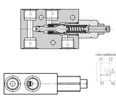 Клапан тормозной ОКТ20-01 схема