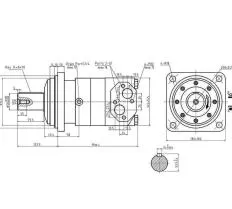 Гидромотор BM3Y-500P10AY/T11 схема