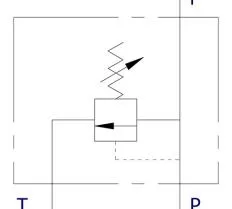 Предохранительный клапан VMP 1/2 (10-180 BAR) схема